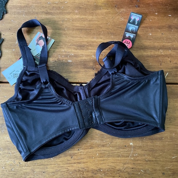 New NWT Bali Maidenform minimizer bra Black 38DDD 38 DDD - Picture 7 of 7